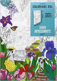 COLORIAGE XXL JARDIN IMPRESSIONNISTE          